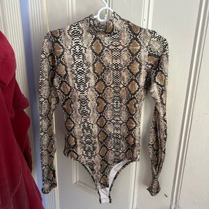 Snakeprint body suit